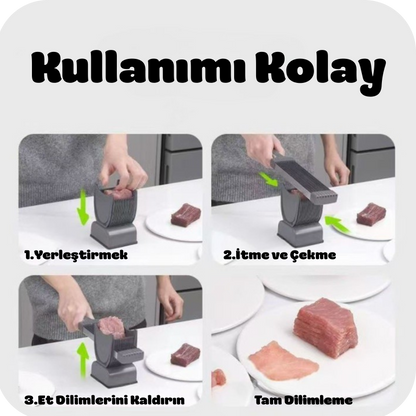 Roomeek™ Paslanmaz Çelik Taze Et Dilimleyici